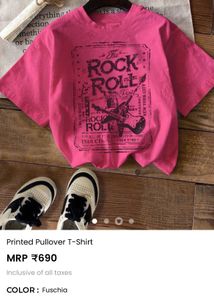 Rock &amp; Roll Graphic Print T-Shirt
