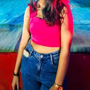 Vibrant Pink cute top