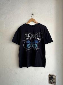 Black Butterfly Graphic T-Shirt