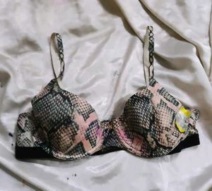 Stylish Snake Print Bra