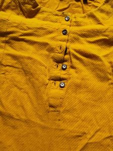 Solid Mustard Yellow Kurta