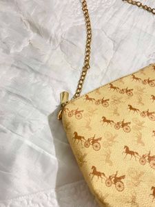 Vintage Logo Print sling bag