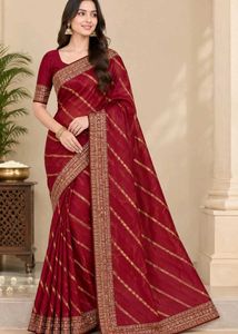 NEW MAROON SAREE