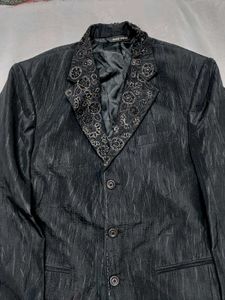 Unisex Embroidered Wedding Coat