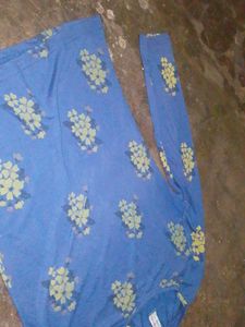 Blue Floral Print Kurta