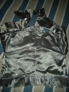 Pqrty wear Grey stylish gown with ruffles
