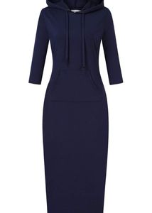 xs Navy Blue Hoodie Dress
