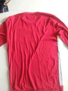 L size SUPREME red-grey sweatshirt for men