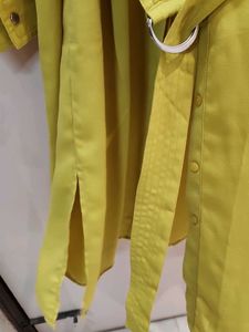 Stylish Yellow Shirt Dress