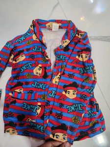 Cozy Alphabet Print Pajama Set