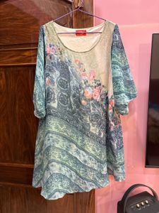 Beautiful Floral Print Kurta Dress