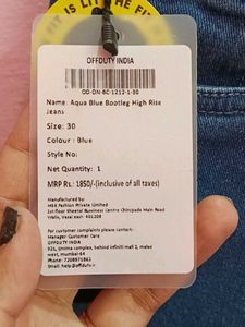 OFF DUTY INDIA Bootcut High Rise Jeans