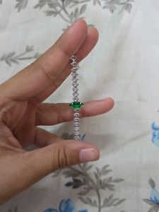 Tennies Elegant Emerald &amp; CZ Bracelet