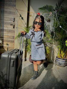 Stylish Girls' Sweater Dress Set