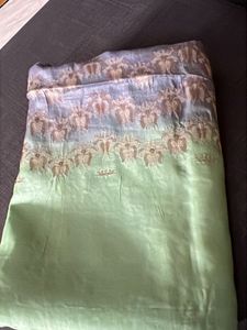 Beautiful Green &amp; Grey Saree