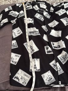 Unique Stamp Print boys Shirt
