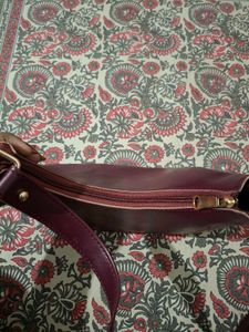Stylish Maroon Hobo Bag