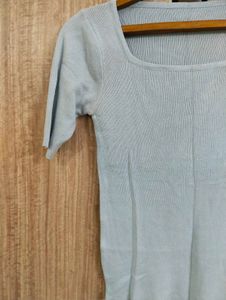 Baby Blue Ribbed Knit Top 🩵💙🩵💙