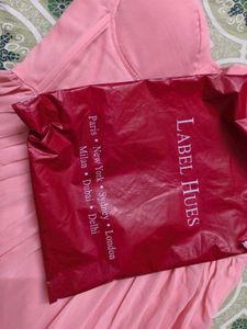 Peach Retro style long gown "Brand Labelhues"
