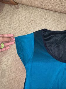 Teal Blue Party Wear Top