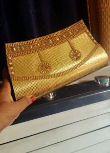Gold Embellished Clutch