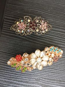 Elegant Rhinestone Hair Clips Set