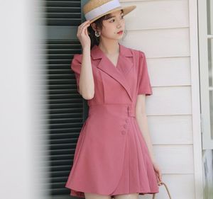 Chic Pink Blazer Dress
