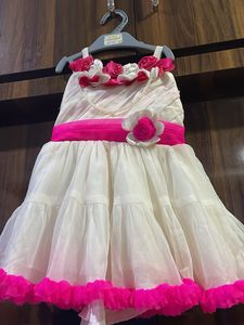 Cute White & Pink Dress
