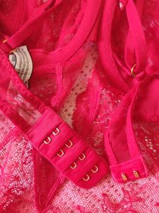 victoria 's secret Lace Teddy Bodysuit