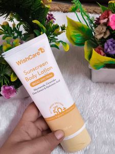 WishCare Sunscreen Body Lotion SPF50, In-Vivo Test