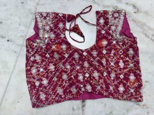 Maroon Sequined Lehenga Choli Set