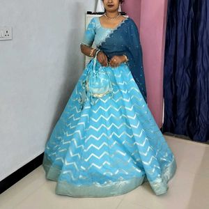 Beautiful Blue Lehenga Choli