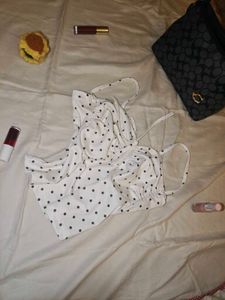 Cute Polka Dot Bikini Top
