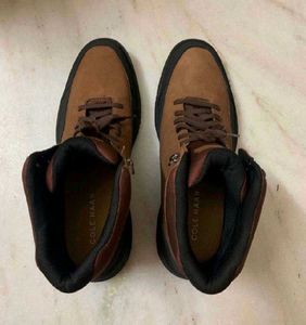 Cole Haan Brown Leather Hiking Boots