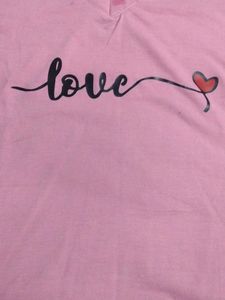 Cute Pink Love Heart T-Shirt
