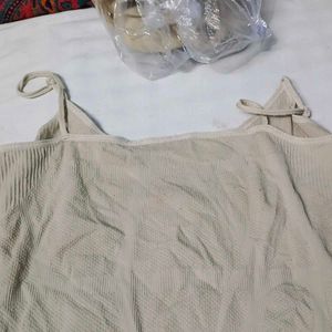 LURE Ribbed Cami &amp; Bra Set