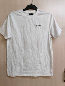 200 gsm Men's White Graphic T-Shirt