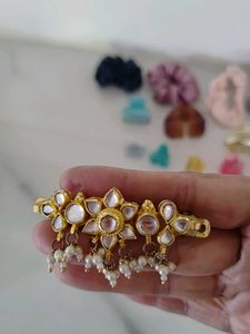 Assorted Hair Accessories, Keychain, metal bangle