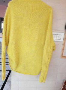 Yellow Knit Cardigan