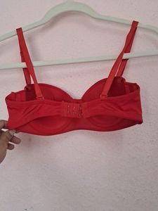 Red Seamless Bra