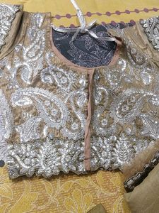 Embroidered Gold & Silver Party Top
