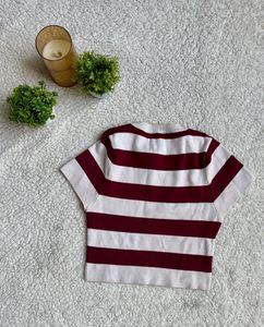 Striped Cropped Top