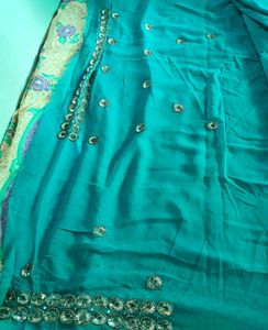 Saree With Unstitched Blouse