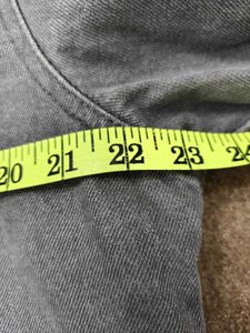 Gray Denim Jacket with Sherpa Collar