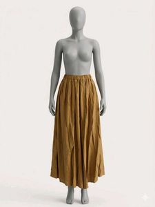 Flowy Mustard Ethnic Skirt