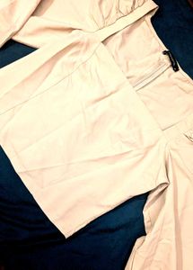 Trendyol Beige Puff Sleeve Blouse
