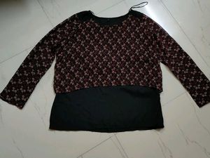 Stylish Layered Printed Top