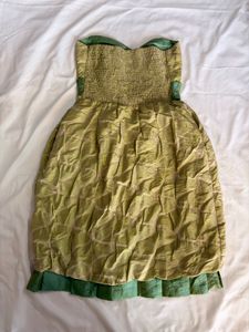 Chic Strapless Green Party Dress