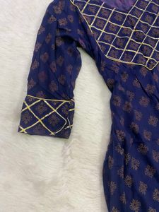 Elegant Blue Printed Kurta