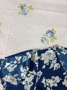 Navy blue Darzi Brand Slit Kurta